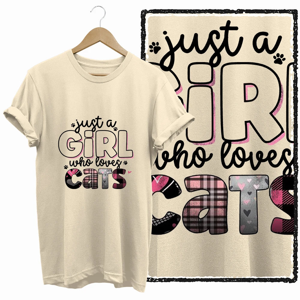 COOLMIND BEIGE cat print exclusive graphic 100% cotton women T shirt big size loose cotton cat lover women tshirt LOVELY cat tee
