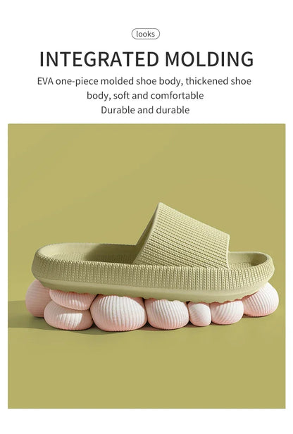 Eva's Simple Men's Slippers For Man Size 45 Poop Slippers. Wearing Soft-Soled Anti-Slip Shoes In Summer. And Women's Slippers