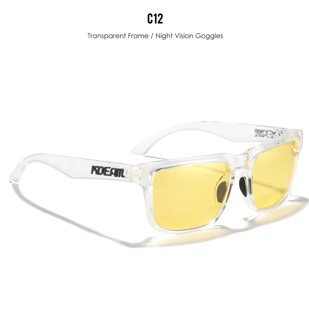 Polarized Photochromic Sunglasses - Men's Square Oversized UV400 Fashion Shades