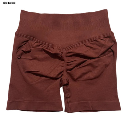 Women Sports Shorts - Low Waist Elastic Band Gym Biker Scrunch Fitness 4.5''