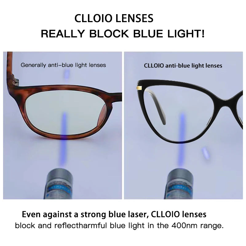 Luxury Cat Eye Glasses – Versatile Reading Glasses Women with Anti Blue Light Lenses