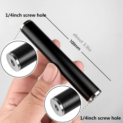 Metal Tube Extendable Rod Selfie Stick Monopod Extention Pole Stand Holder with 1/4inch Screw Ball Head for Mobile Phone Cameras