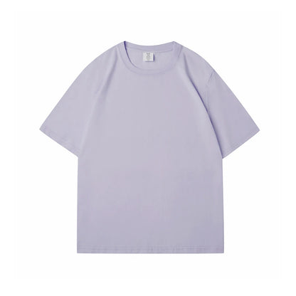 WAVLATII Women New 100% Cotton Solid T shirts Female Pink White Casual Summer Tees Lady Oversized Short Sleeve Tops WT2401