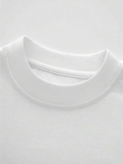 Letter Print Cool Trend 100% Cotton Men Woment T-shirt Summer Autumn Daily Outdoor Sports Party Casual Loose Street Short Sleeve