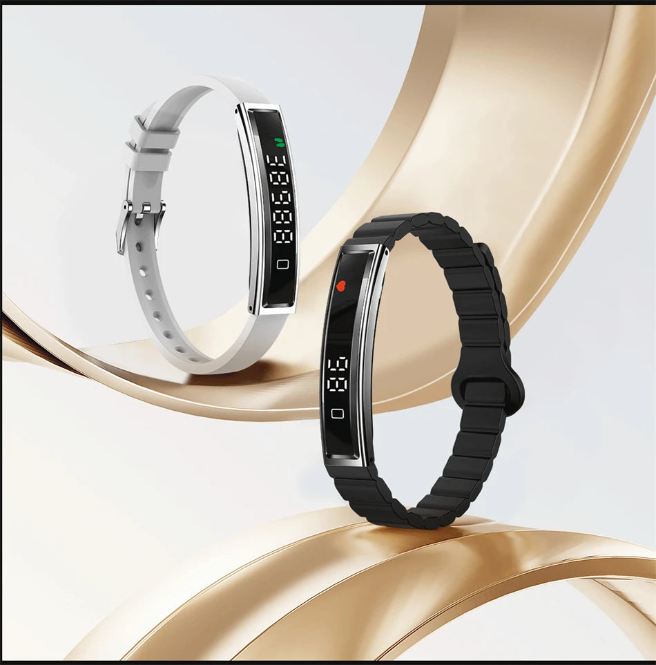 LIGE Ladies Smart Bracelet Men Health Sleep Heart Rate Monitoring Fashion Sports Band Fitness Tracker Smart Wristwatch For Women