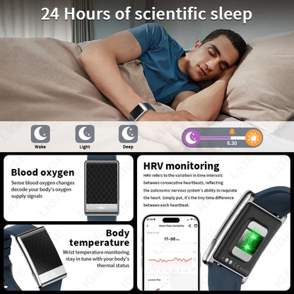 New ECG Health Smart Bracelet Men Women Heart Rate Blood Pressure Blood Lipids Uric Acid IP68 Waterproof Sport Band Smartwatches