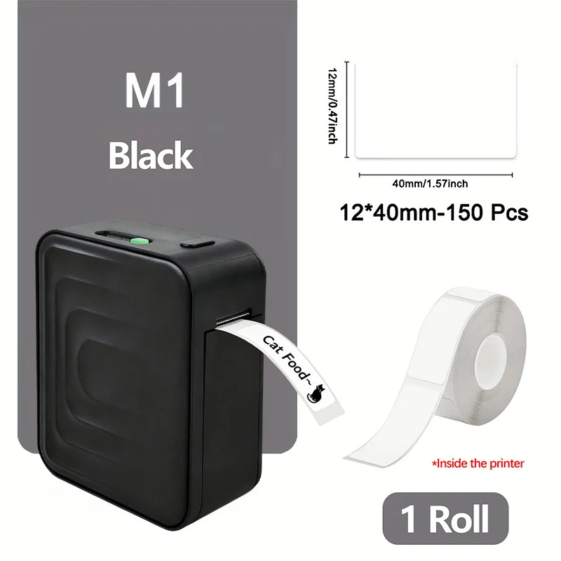 Marklife M1 Mini Self-adhesive Label Printer Portable Thermal Printer Inkless Bluetooth Labeling Machine Stickers Labels Maker