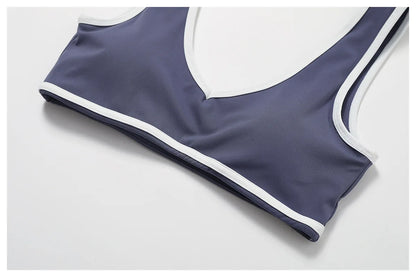 Yoga Workout Set – High Waist Leggings & Sports Bra Outfit | Breathable Fitness Sportswear