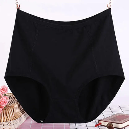 6XL Super Plus Size Women Underwear High Waist Cotton Breathable Lace Trim Panties Postpartum Big Size Ladies Underwear