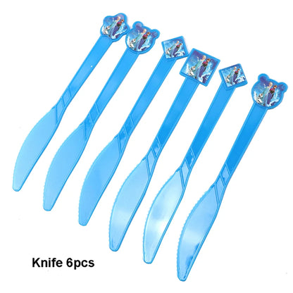 Disney Frozen Birthday Party Supplies - Snow Queen Cutlery Plates  Cups