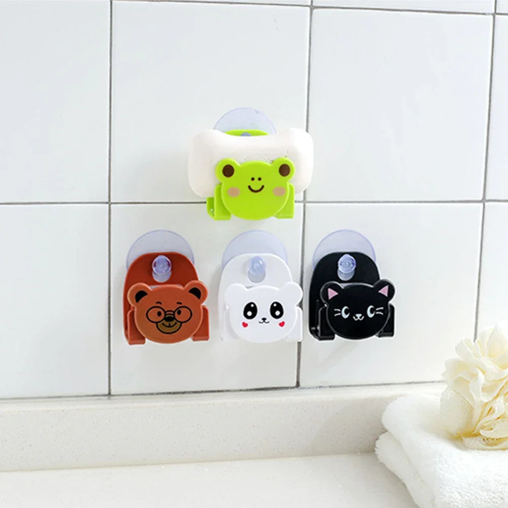 Kitchen Sink Drain Rack - Suction Cup Wall Mounted Sponge & Soap Storage Holder