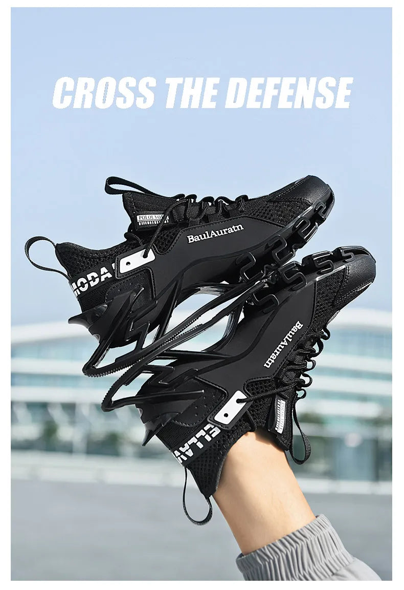 Men Casual Sneakers - Luxury Breathable Trainers Slip-On Running Shoes