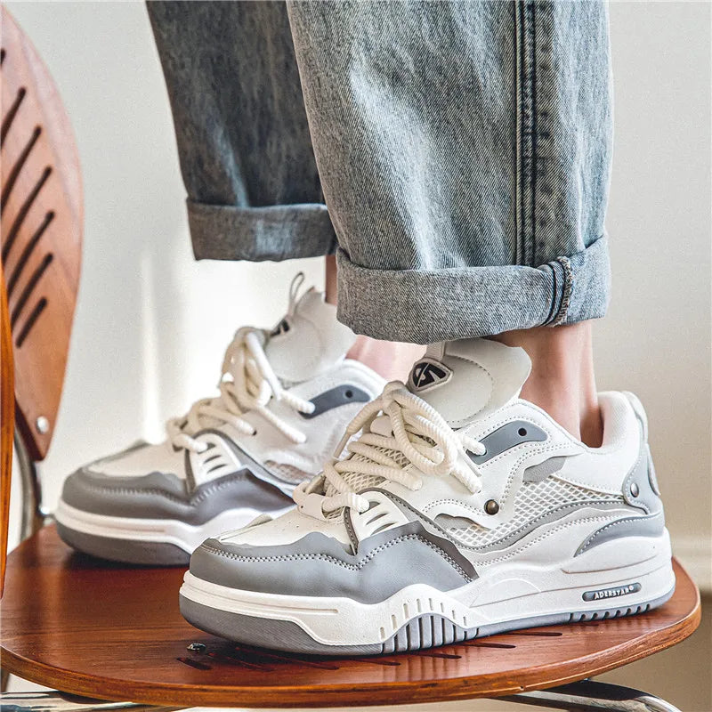 Men's shoes four seasons of the new style all kinds of students retro platform leisure sports shoes
