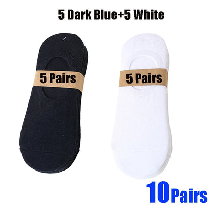 Invisible Boat Socks - Breathable No Show Socks For Men & Women, Soft Cotton Casual Plain