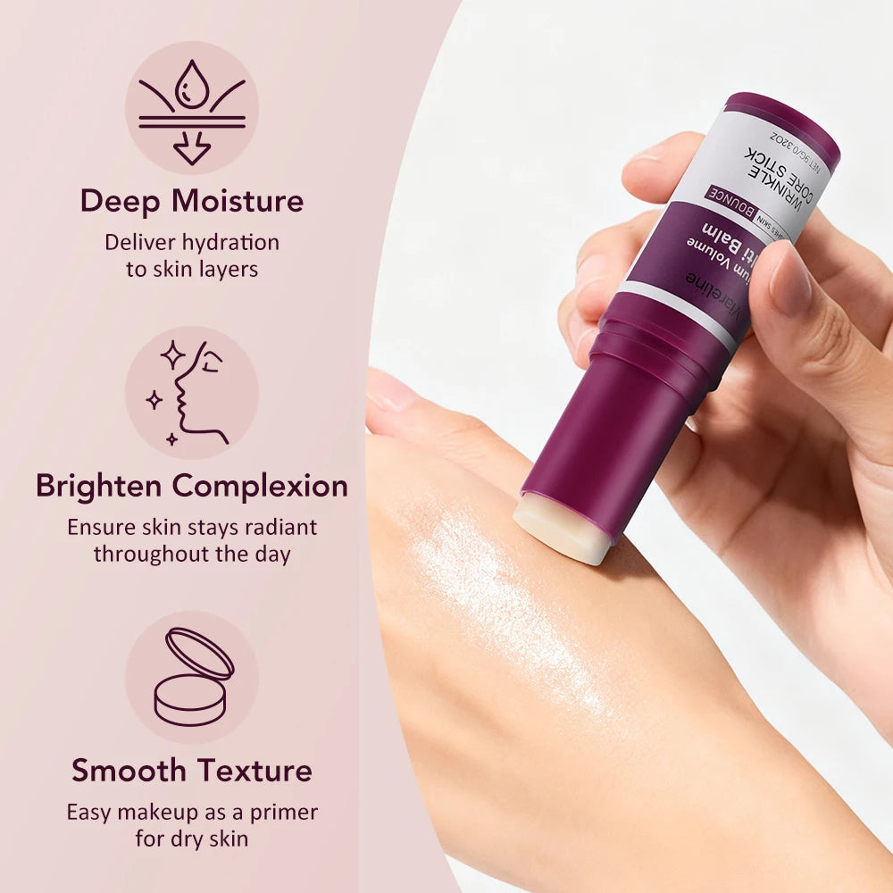 Calcium Volume Multi Balm Korean Skincare Stick,Face & Eye Cream,Collagen Deep Moisturizing Anti-Wrinkle,Suitable for Pre Makeup