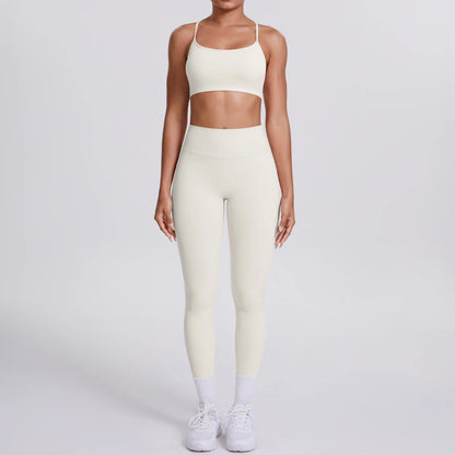 Women's Yoga Suit – Seamless Sports Bra & High Waist Leggings | Breathable Quick Dry Activewear