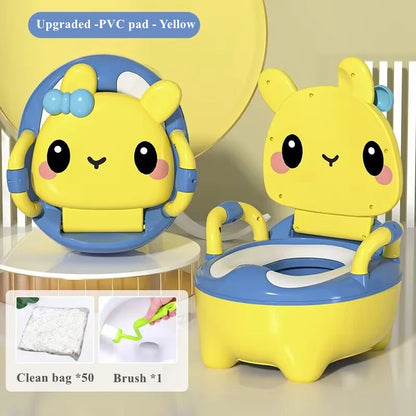 Baby Potty Seat - Portable Rabbit Toddler Toilet Trainer Stool for Kids