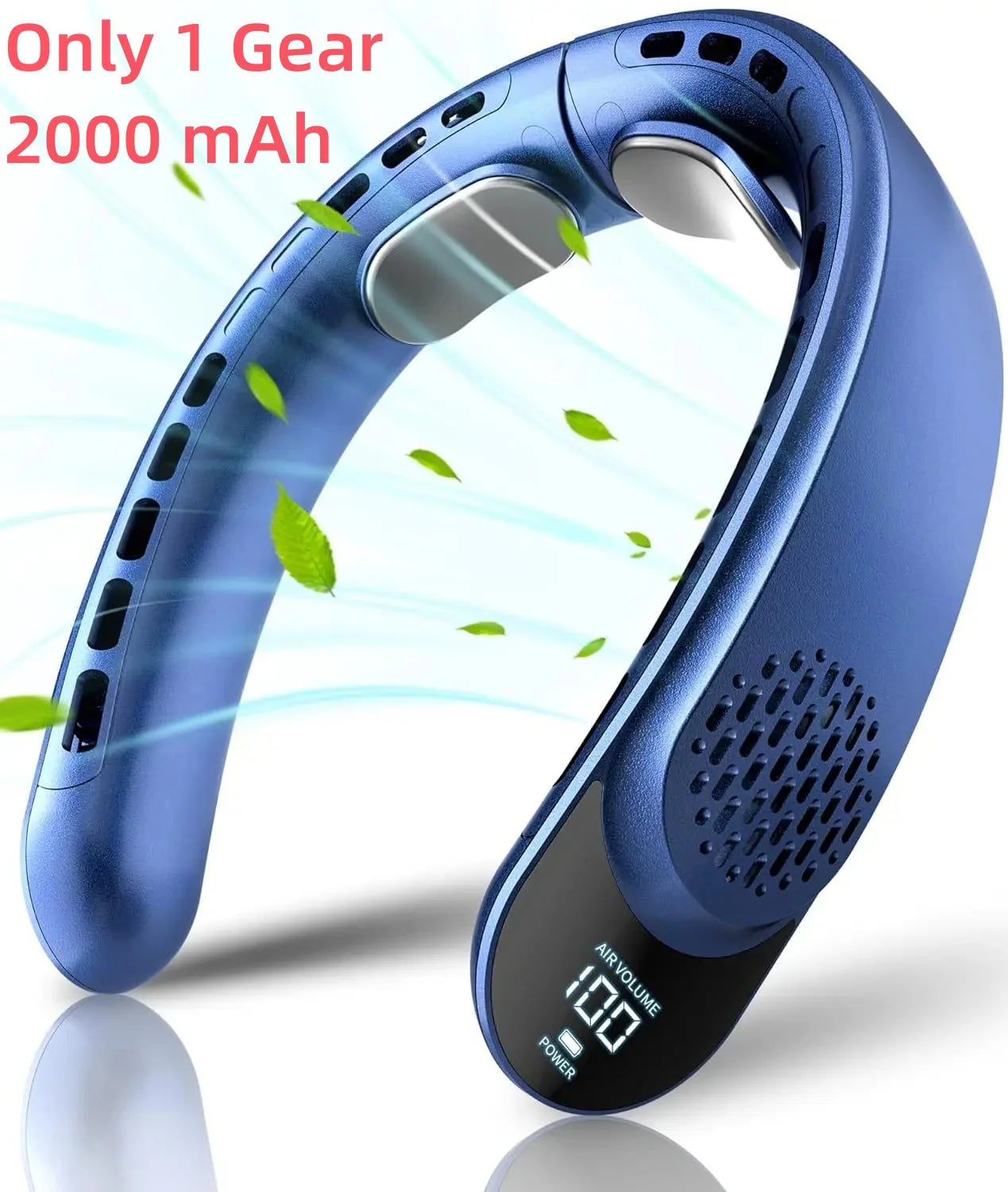 New Quad-Core USB Neck Fan Turbine Vaneless Design Easy Simple Control Carry for Outdoor Portable Portable Summer Gift Wearable