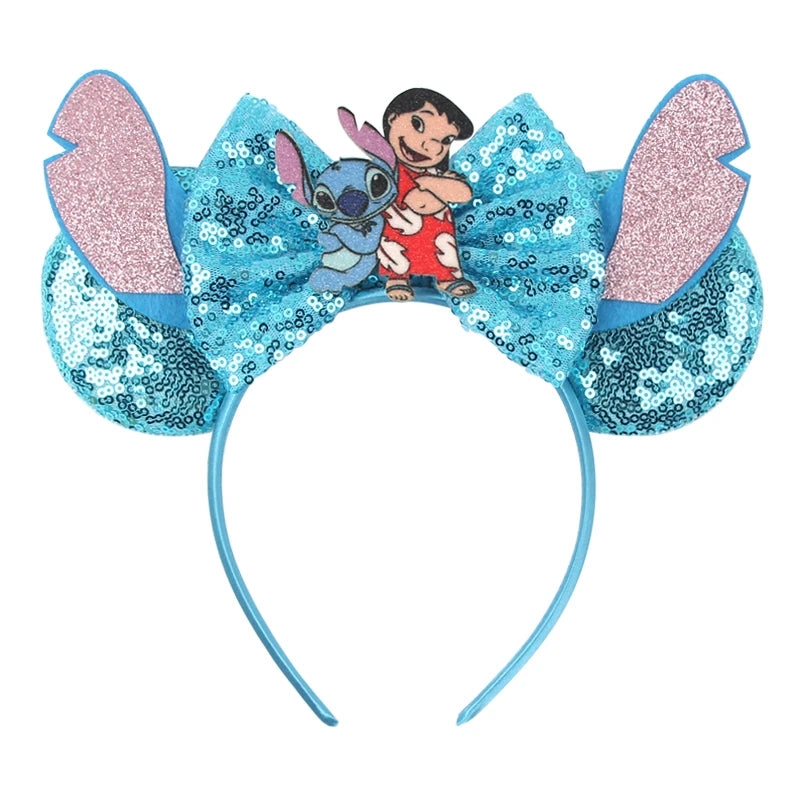 Disney Mouse Ears Headband - Glitter Cosplay Hair Accessories for Boys  Girls