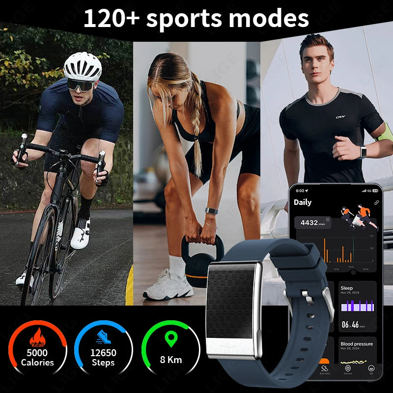 New ECG Health Smart Bracelet Men Women Heart Rate Blood Pressure Blood Lipids Uric Acid IP68 Waterproof Sport Band Smartwatches