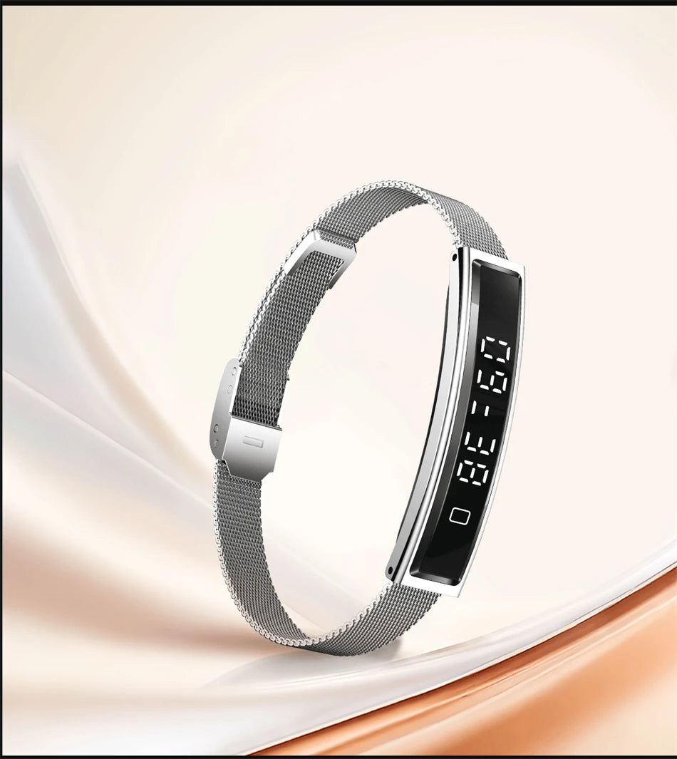 LIGE Ladies Smart Bracelet Men Health Sleep Heart Rate Monitoring Fashion Sports Band Fitness Tracker Smart Wristwatch For Women