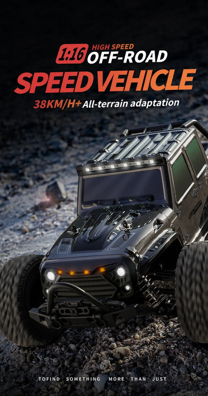 116 4WD RC Monster Truck - High Speed Drift Remote Control Car for Kids