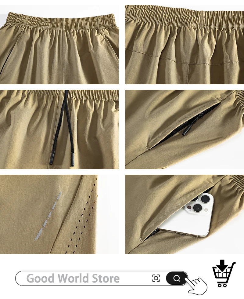 Men's Tennis Shorts - Quick Dry Breathable Sportswear | Gym Running Jogging