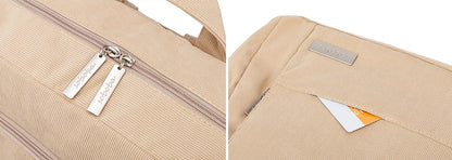 Soboba Large Capacity Diaper Backpack for Mom with Soft Corduroy Fabric and Convenient Design