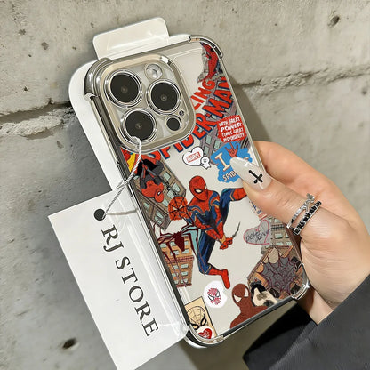 Cool Fashion Spidermans Phone Case For iPhone 17 17e 16e 16 15 14 13 12 11 Pro Max X XR XSMax 7 8 Mini Air Plus AntiFall Airabag