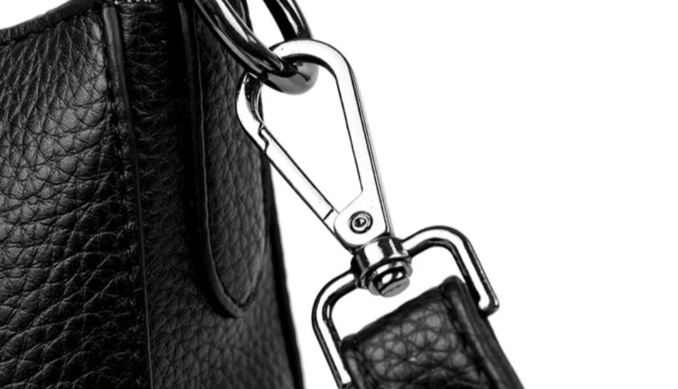 Pu Leather Handbag | Casual Female Tote With Interior Zipper Pocket & No Zipper Closure