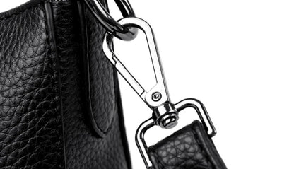 Pu Leather Handbag | Casual Female Tote With Interior Zipper Pocket & No Zipper Closure