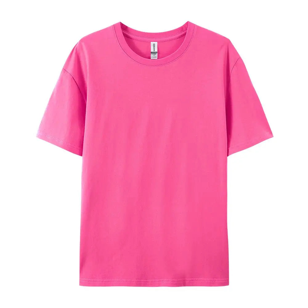 Cotton Casual T-Shirts for Women - Short Sleeve Sporty O-Neck Tops - ZOOMNSTORE