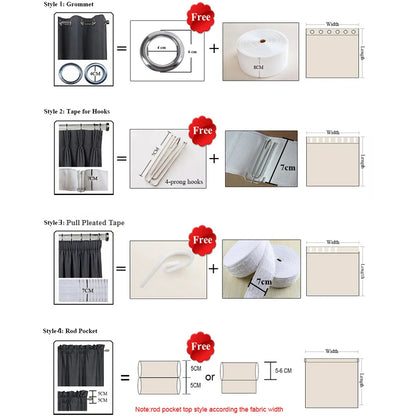Windproof Winter Curtains - Thick Cotton Thermal Drapes for French Windows | Sound Insulation & Energy Saving