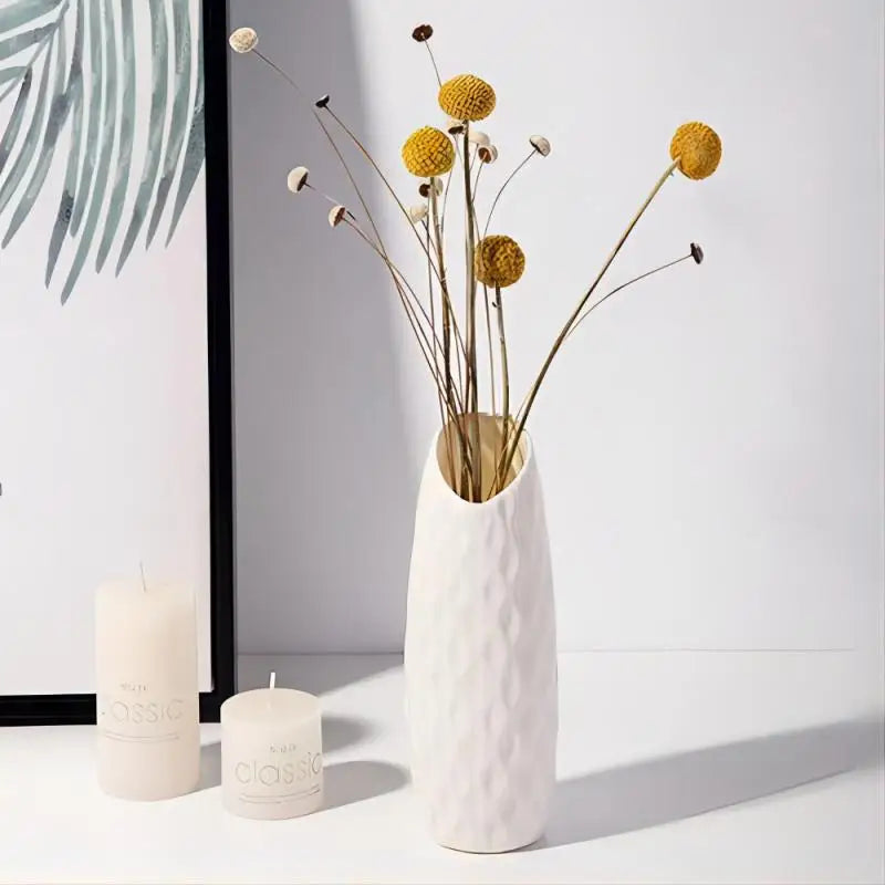 Nordic Plastic Vase - Simple Small Flower Pot for Modern Home Decor
