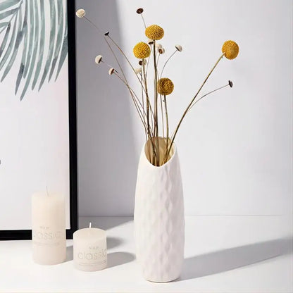 Nordic Plastic Vase - Simple Small Flower Pot for Modern Home Decor