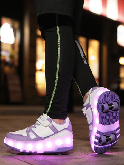 Popular and fashionable children's upgraded version of walking shoes, automatic bouncing wheel sports shoes