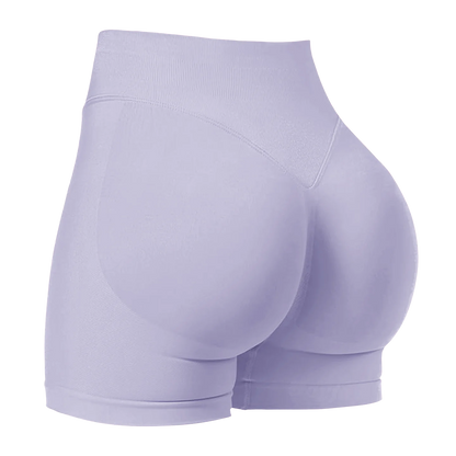 ZHEJIN Seamless Women Yoga Shorts High Waist Workout Gym Shorts Scrunch Butt Lift Biker Shorts Tummy Control Push Up Fitness