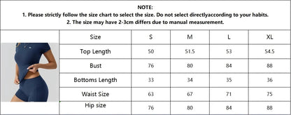 2026 New Sports and Fitness Clothing - Tight Top, Hip Lifting Shorts, Naked Yoga Clothing, Split Set - Women's Yoga Sports Set