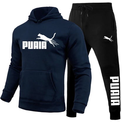 Men's Set/Hoodie/Pants Autumn Winter Daily Casual Sports Jogging Suit Home Outdoor Comfort Warm Hooded Sweatshirt and Sweatpants