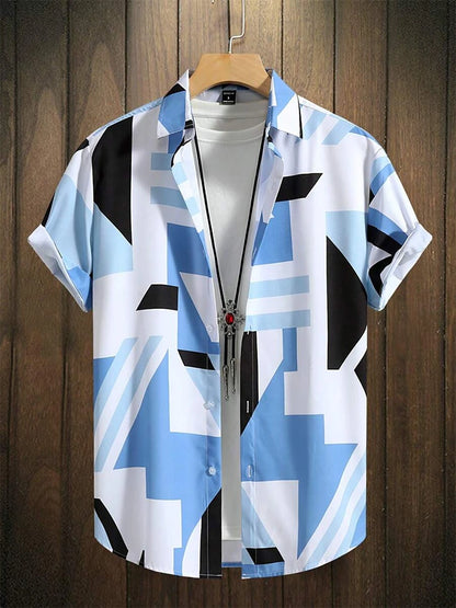 Hawaiian Men's Shirt Summer Outdoor Beach Men's Short-sleeved Shirt Urban Everyday Casual Men's Shirt Street Fashion Men's Shirt
