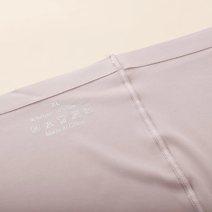 3Pcs Anti-See-Through Ice Silk Breathable Seamless Underwear Non-Curling Summer Women's Safety Pants
