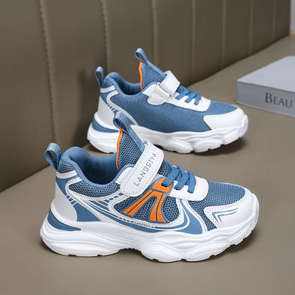 New Boy Girl Shoes Hot Selling Breathable Children Sneakers Comfort Soft Running Shoes Classic Simple Color Blocked Casual Shoes