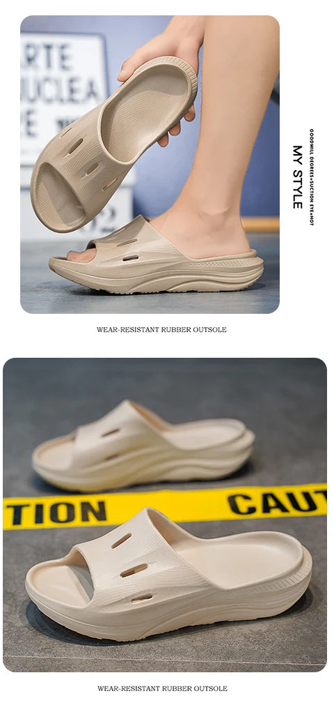 Boys Fashion Casual Sports platform Sandals 2024 Outdoor Non-slip Beach Slippers Men's Flip-flops Bathroom Sandals