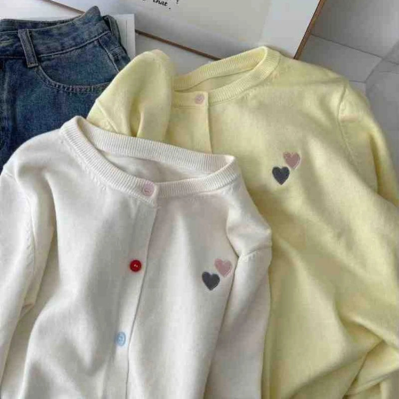 Fashion Versatile Women Sweater 2026 Autumn Winter Elegant Embroidered Women Knit Cardigan Long Sleeve Unique Colorful Buttons