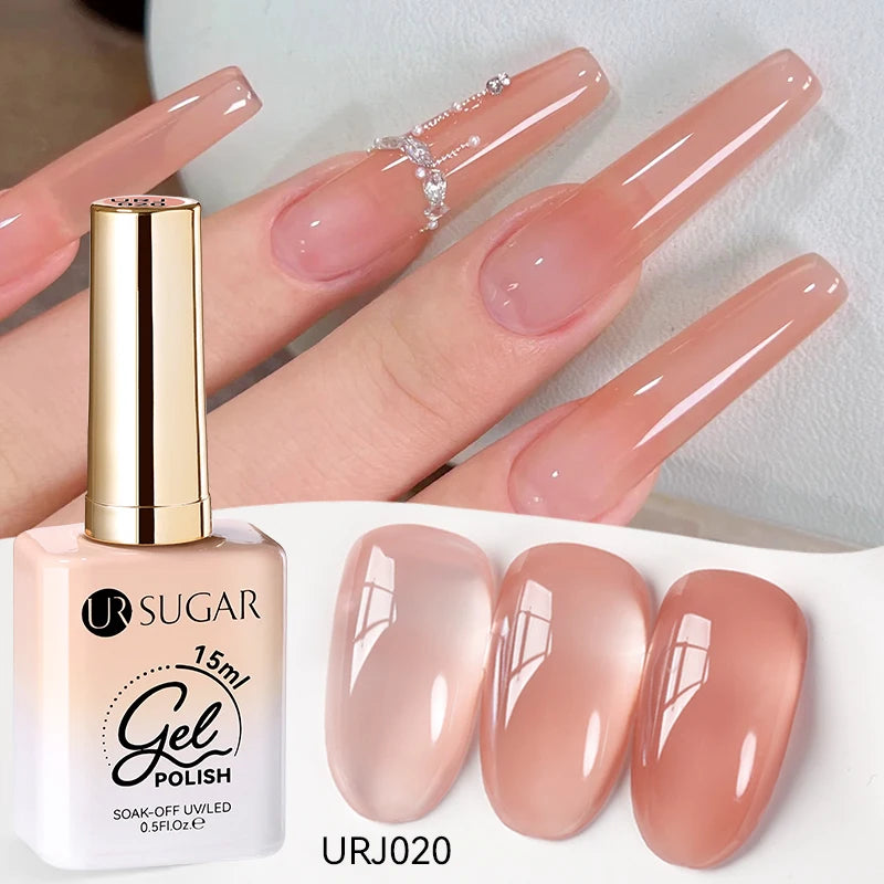 Jelly Gel Polish - Eco Friendly Semi Permanent UV LED Nail Polish for Salon Use