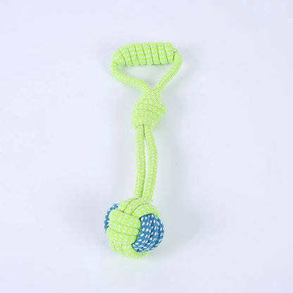 Pet Rope Toy Set - 4PCS Bite-Resistant Cotton Ball for Dogs and Cats - ZOOMNSTORE