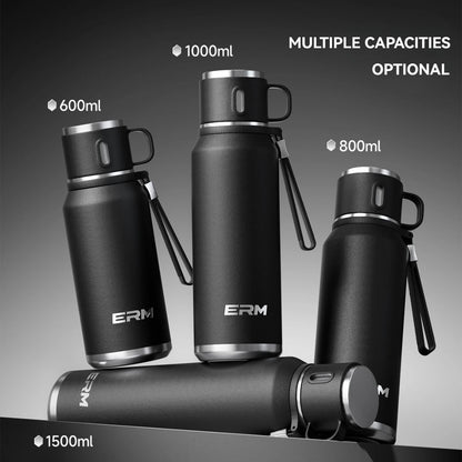 Double Wall Vacuum Insulated Thermos Bottle Stainless Steel Flask Portable Travel Mug With Lid Outdoor Hiking Gym Daily Use