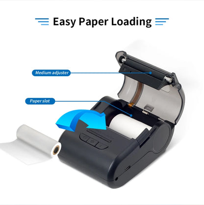 Portable Thermal Receipt Printer Mini Impresora Portatil 2Inch Portable Shipping Label Printer with Dual Duties Xprinter XP-P210