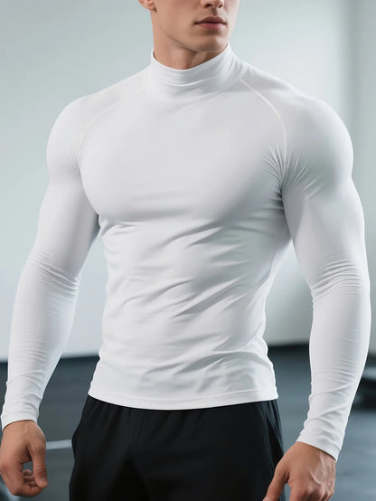 Men's Fleece Shirt - Long Sleeve Quick Dry Shirt | Breathable Workout Top