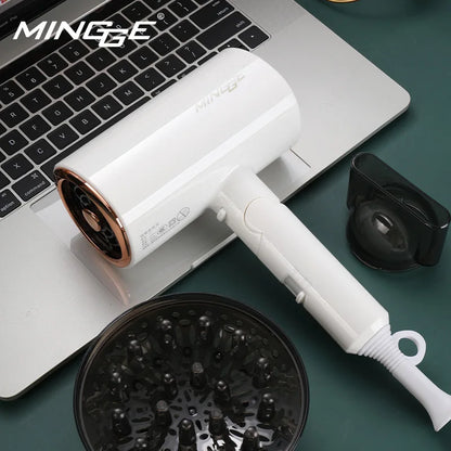 Professional Hair Dryer - Foldable High Power Negative Ion Blu-Ray Electric Blow Dryer
